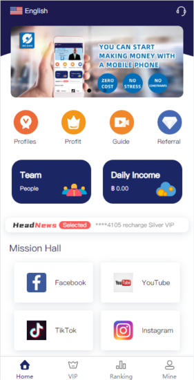 全新UI国际版多语言任务点赞源码系统脸书任务抖音点赞系统源码-优码网